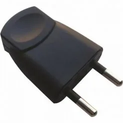 VOLTMAN Fiche électrique Mâle - 6A - 2P - Noir