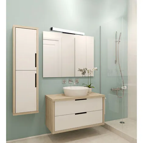 Applique De Salle De Bain 78 Cm Noire (20W 1600LM 4000K IP44) - Voltman 3 Applique De Salle De Bain 78 Cm Noire (20W 1600LM 4000K IP44) - Voltman – Image 3