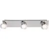 Réglette 3 Spots Spécial Salle De Bain IP44 (13,5W 1050LM 3000K) Chrome - Voltman