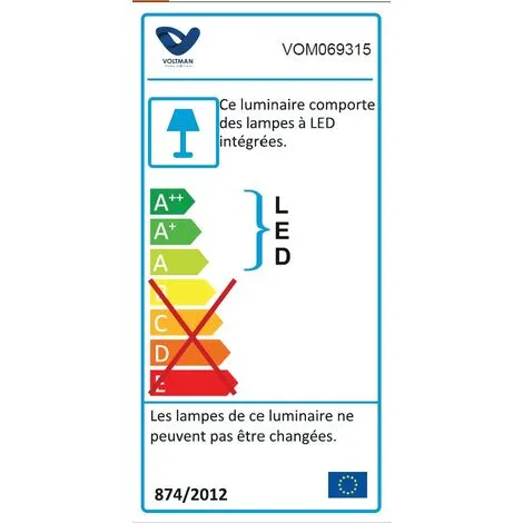 Applique Extérieure Filaire IP65 (1000Lm 3000K A++) Noire - Voltman 3 Applique Extérieure Filaire IP65 (1000Lm 3000K A++) Noire - Voltman – Image 3
