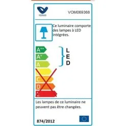 Projecteur Filaire Slim Avec Détecteur De Mouvement IP65 (30W 3000Lm 6500K A++) Blanc -Voltman -Pas Cher VOLTMAN Magasin 38276494 3
