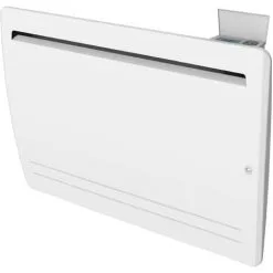 VOLTMAN Radiateur électrique 1500W à Inértie Céramique Avec Film Résistant Horizontal Blanc - Thermostat Programmable - Détecteur De Présence