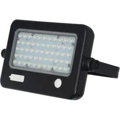 Applique Solaire Déporté Avec Détecteur De Mouvement IP65 (1100Lm 4000K A++) Noire - Voltman