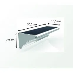Applique Solaire Avec Détecteur De Mouvement IP65 (1100Lm 4000K A++) Gris - Voltman -Pas Cher VOLTMAN Magasin 39334427 3