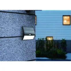 Applique Solaire Avec Détecteur De Mouvement IP44 (1000Lm 6500K A++) Noire - Voltman -Pas Cher VOLTMAN Magasin 39334438 3