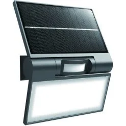 Applique Solaire Avec Détecteur De Mouvement IP44 (400Lm 6500K A++) Noire - Voltman