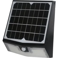Applique Solaire Avec Détecteur De Mouvement IP65 (1500Lm 4000K A++) Noire - Voltman