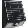 Applique Solaire Avec Détecteur De Mouvement IP65 (700Lm 4000K A++) Noire - Voltman