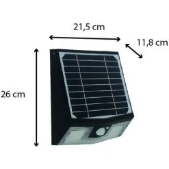 Applique Solaire Avec Détecteur De Mouvement IP65 (700Lm 4000K A++) Noire - Voltman -Pas Cher VOLTMAN Magasin 39334454 3