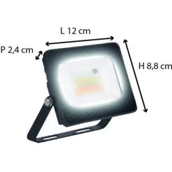 Projecteur Extérieur Avec Télécommande IP65 (1200 LM 6500K A++) Noire - Voltman -Pas Cher VOLTMAN Magasin 39495246 3