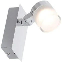 Spot De Salle De Bain Chrome (5W 340LM 3000K) IP44 - Voltman