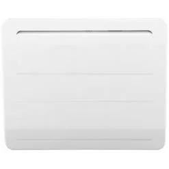 VOLTMAN Radiateur électrique Fixe 1000W à Inertie En Fonte Horizontal Blanc - Ecran LCD - Thermostat Intégré - Détecteur De Fenêtre Ouverte