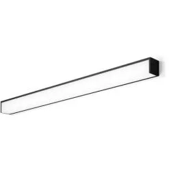 Réglette Spécial Salle De Bains IP44 (60cm 18W 1250LM 4000K) Noire - Voltman