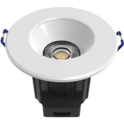 Spot Dimmable Spécial Salle De Bains (9W 520LM 2700K 38°) Blanc Et Chrome - Voltman