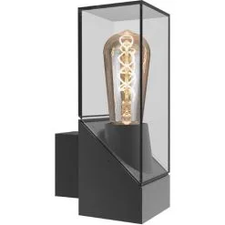 Applique Extérieure IP54 (E27 23W A++) Noire - Voltman