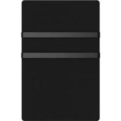 VOLTMAN VOM540019 - Sèche Serviettes électrique Rayonnant - En Verre Trempée Noir - ...