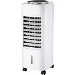 VOLTMAN Rafraîchisseur D'air Mobile BREZZA + 3-en-1 65W - Silencieux - Mode Nuit - Humidificateur/Ventilateur/Purificateur - Débit D'air 408m3/h